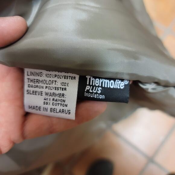 Saxton Hall Size 16.5 Women's Classic Trench Coat Belted Thermolite Plus Tan - Picture 5 of 9